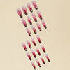12 Sizes-24 Pcs Press On Nails D009