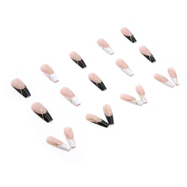 12 Sizes-24 Pcs Press On Nails W124