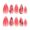 12 Sizes-24 Pcs Press On Nails JP3535