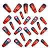 12 Sizes-24 Pcs Press On Nails Y1092