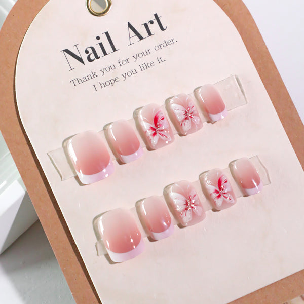 12 Sizes-24 Pcs Press On Nails JL0685