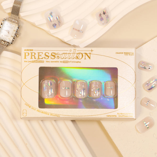 15 Sizes-30 Pcs Press On Nails GN039