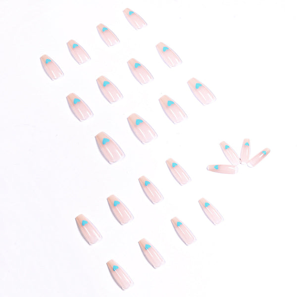 Glossy Medium Pink Press on Nails