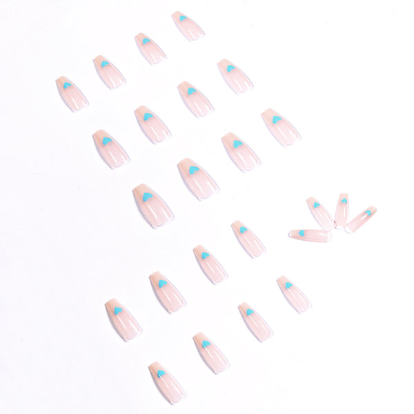 12 Sizes-24 Pcs Press On Nails JP1078