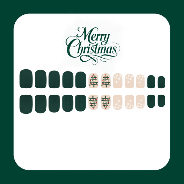 12 Sizes-24 Pcs Press On Nails MX312