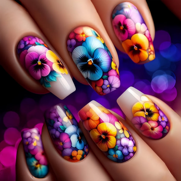 12 Sizes-24 Pcs Press On Nails Y628