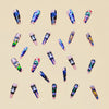 12 Sizes-24 Pcs Press On Nails Y217