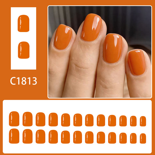12 Sizes-24 Pcs Press On Nails C1813