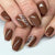 12 Sizes-24 Pcs Press On Nails C607