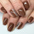 12 Sizes-24 PcsPress On Nails C607