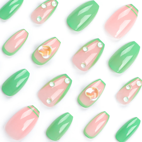 12 Sizes-24 Pcs Press On Nails JP3017