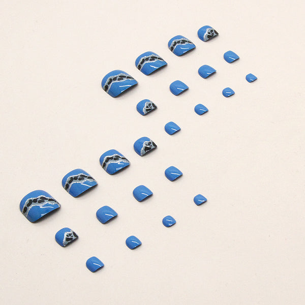 12 Sizes-24 Pcs Press On Nails F051