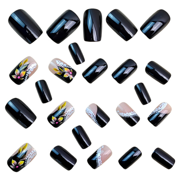 12 Sizes-24 Pcs Press On Nails y1570
