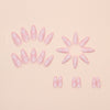 12 Sizes-24 Pcs Press On Nails W1728
