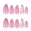 12 Sizes-24 Pcs Press On Nails JP3832