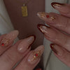 12 Sizes-24 Pcs Press On Nails BZ1417