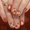 12 Sizes-24 Pcs Press On Nails C1118