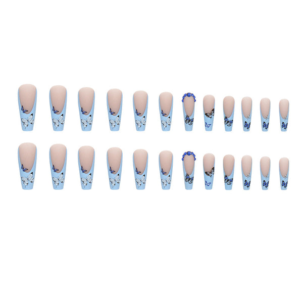 12 Sizes-24 Pcs Press On Nails Z759