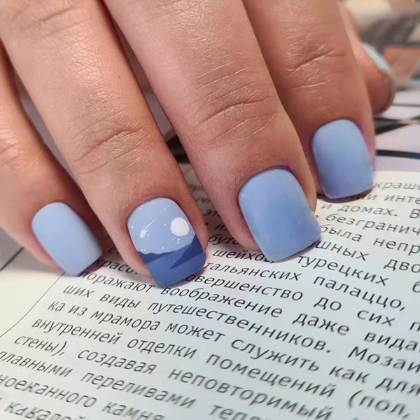 12 Sizes-24 Pcs Press On Nails W969