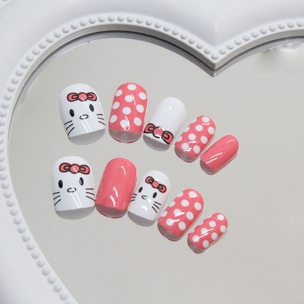 12 Sizes-24 Pcs Press On Nails R838