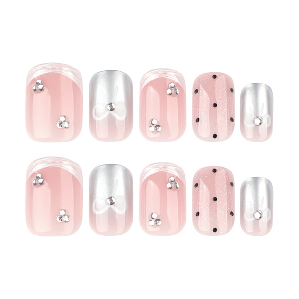 12 Sizes-24 Pcs Press On Nails JL0683