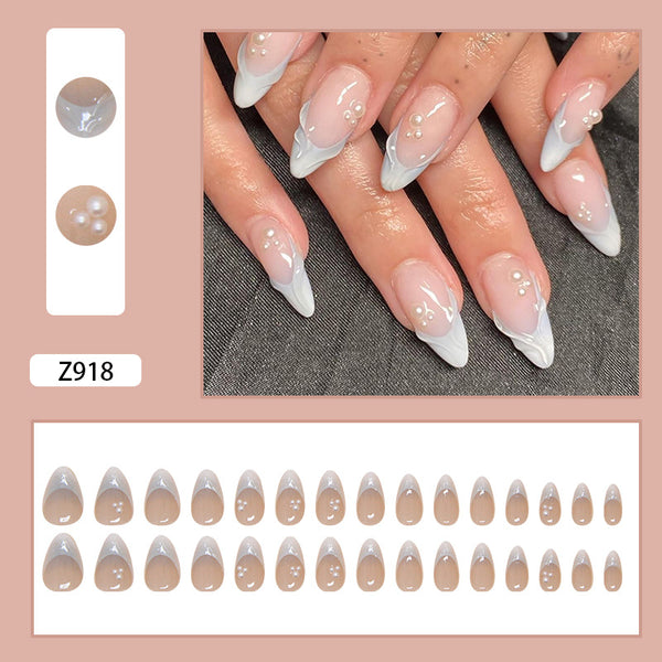 12 Sizes-24 Pcs Press On Nails Z918