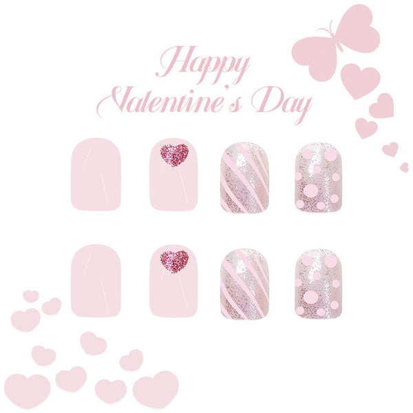 12 Sizes-24 Pcs Press On Nails C745