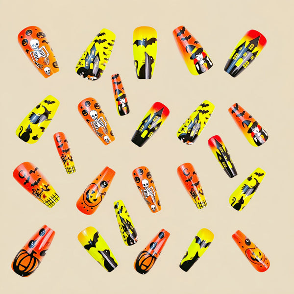 12 Sizes-24 Pcs Press On Nails Y856