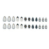 12 Sizes-24 Pcs Press On Nails W2045