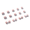 12 Sizes-24 Pcs Press On Nails R534