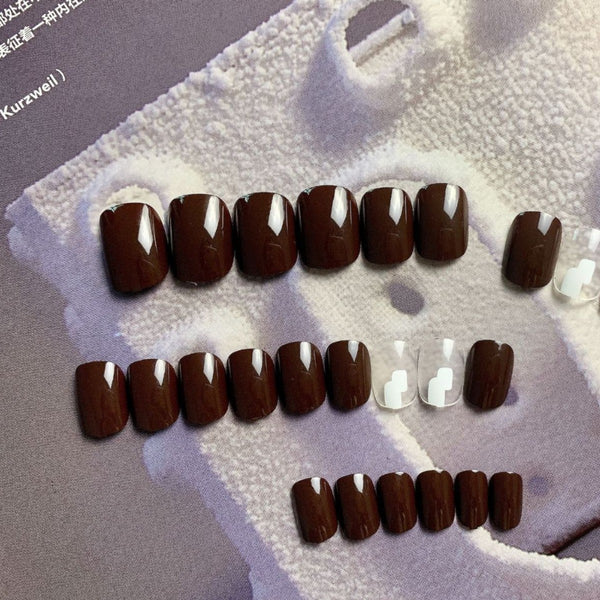 12 Sizes-24 Pcs Press On Nails JP699