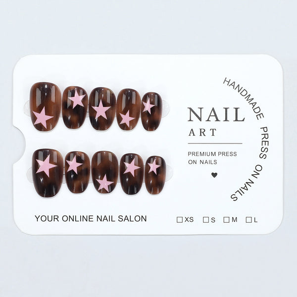 12 Sizes-24 Pcs Press On Nails FT-813