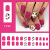 12 Sizes-24 Pcs Press On Nails C799