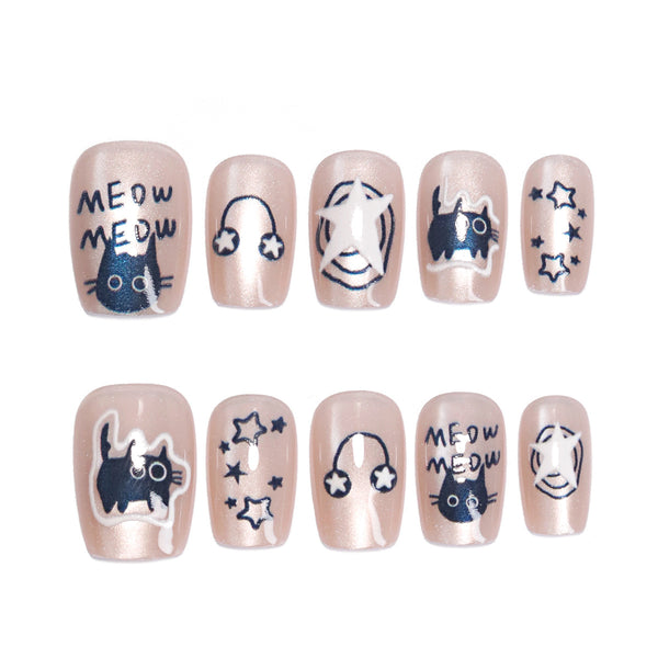 12 Sizes-24 Pcs Press On Nails SP136