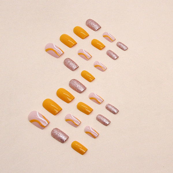 12 Sizes-24 Pcs Press On Nails W981