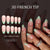 12 Sizes-24 Pcs Press On Nails C1325