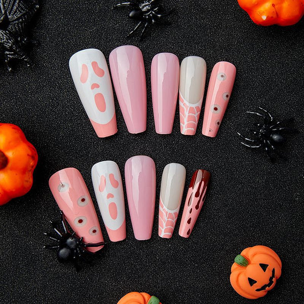 12 Sizes-24 Pcs Press On Nails W072