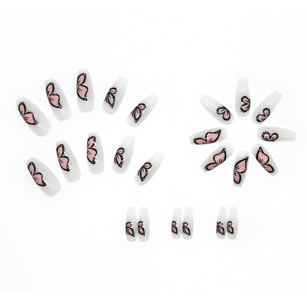 12 Sizes-24 Pcs Press On Nails R632