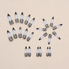 12 Sizes-24 Pcs Press On Nails W809