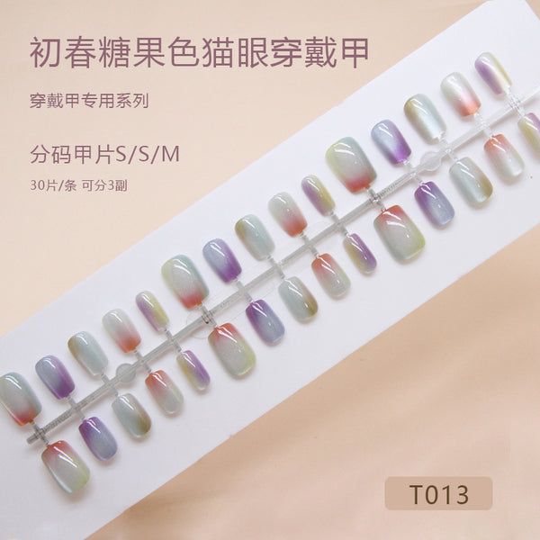 30 Pcs Press On Nails T013