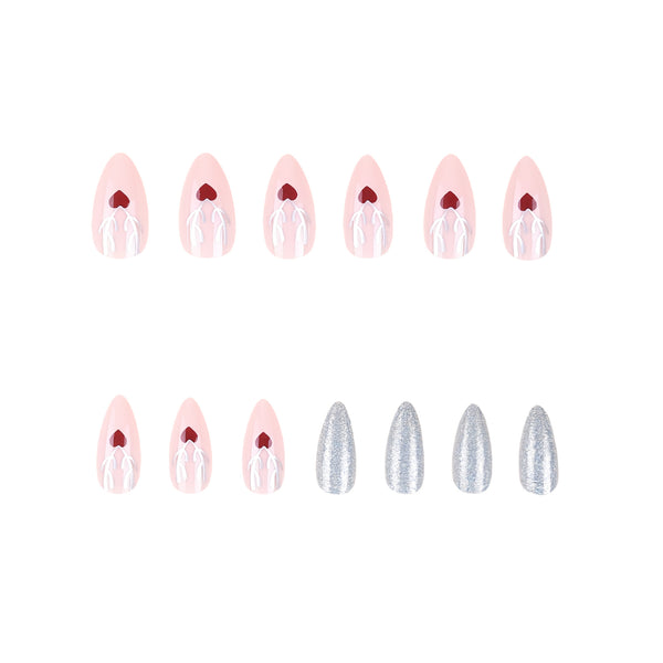 12 Sizes-24 Pcs Press On Nails Y279