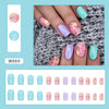 12 Sizes-24 Pcs Press On Nails W843