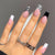12 Sizes-24 Pcs Press On Nails JP1330