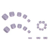 12 Sizes-24 Pcs Press On Nails F031
