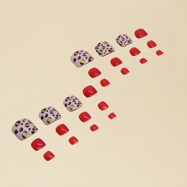 12 Sizes-24 Pcs Press On Nails Y035