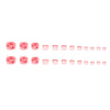 12 Sizes-24 Pcs Press On Nails F182