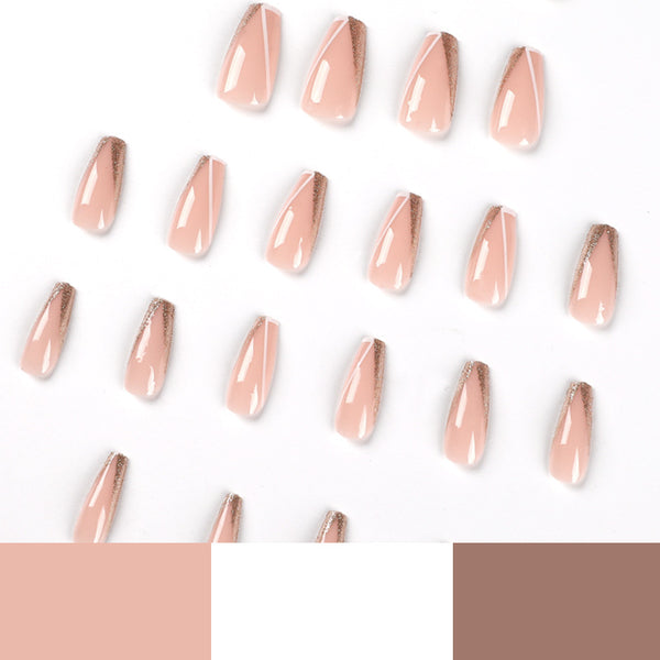 12 Sizes-24 Pcs Press On Nails JP2284