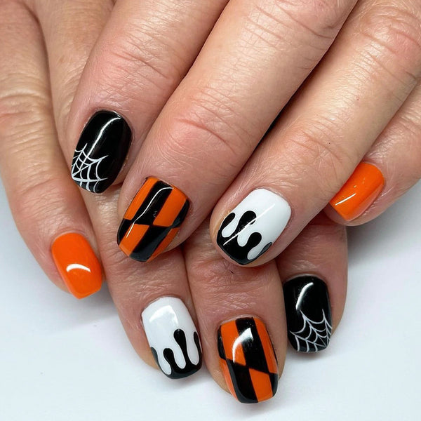12 Sizes-24 Pcs Press On Nails C518