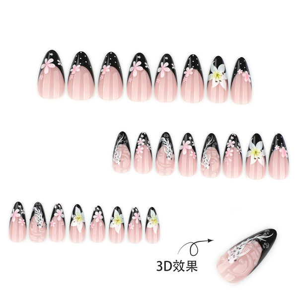 12 Sizes-24 Pcs Press On Nails JP4342
