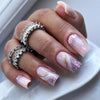 12 Sizes-24 Pcs Press On Nails W1418